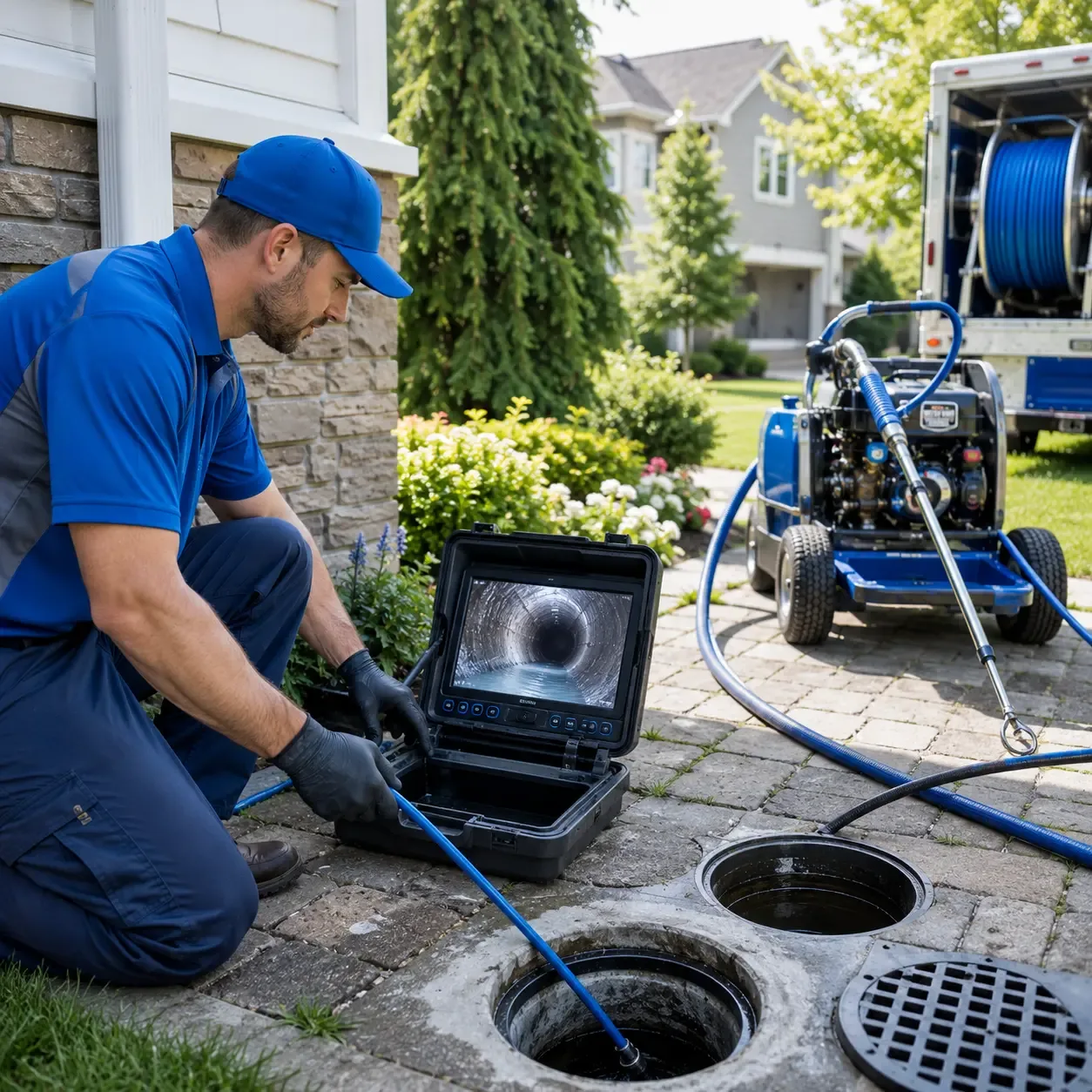 Outdoor drain cleaning professionals serving Eagle, MI