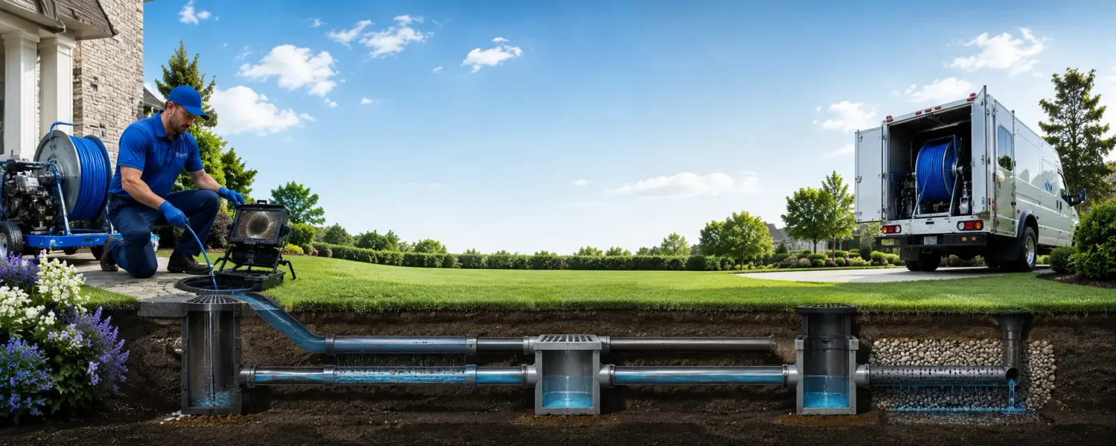 Outdoor drain cleaning information for Eagle, MI
